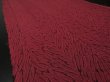 Photo2: 3F07z50 Japanese Kimono Silk  FABRIC Dark red-pink Shibori dyeing 61.4" (2)