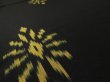 Photo3: 1N04z80 Vintage Japanese Kimono Silk  FABRIC Black Chrysanthemum 59.1" (3)