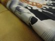 Photo7: 2i01z110 Japanese Kimono Silk  FABRIC Black Turtle 48.8" (7)