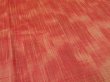 Photo2: 4C02z50 Japanese Kimono Silk  FABRIC Orange-Red   40.2" (2)