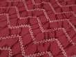 Photo2: 1F03z60 Japanese Kimono Silk  FABRIC Red-Pink Shibori dyeing 50.4" (2)