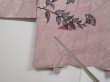 Photo6: 1203N09z490 Antique Japanese Kimono Silk HAORI Light pink Flower (6)