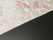 Photo5: 3L02z60 Japanese Kimono Silk  FABRIC Light ash pink Flowers 43.3" (5)