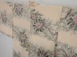 Photo2: 0617i05z670 Vintage Japanese Kimono Silk HAORI Light peach Flower (2)