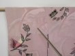 Photo8: 1203N09z490 Antique Japanese Kimono Silk HAORI Light pink Flower (8)