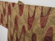 Photo3: 0615i01z470 Vintage Japanese Kimono Silk LONG HAORI Ochre Asanoha (3)