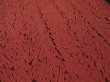 Photo2: 3R01z50 Japanese Kimono Silk  FABRIC Poppy red Shibori dyeing 36.2" (2)