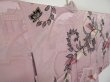 Photo3: 1203N09z490 Antique Japanese Kimono Silk HAORI Light pink Flower (3)