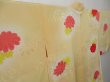 Photo2: 0811T01z560 Japanese Kimono Silk HAORI Light yellow Flower (2)