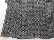 Photo4: 1026T09z600 Vintage Japanese Kimono Silk KOMON Dark blue Black (4)