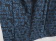 Photo3: 0921T09z730 Vintage Japanese Kimono Silk TSUMUGI Blue-Gray Flower (3)