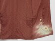 Photo6: 1213i01z650 Antique Japanese Kimono Silk IROTOMESODE Brown Flower (6)