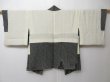 Photo7: 0713N01z540 Vintage Japanese Kimono Silk SHIBORI HAORI Black Pine (7)