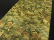 Photo3: 1A01z140 Vintage Japanese Kimono Silk OBI FABRIC  Bamboo grass 76.4" (3)