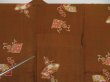 Photo5: 1028i08z430 Vintage Japanese Kimono Silk HAORI Dark olive (5)