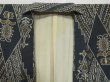 Photo7: 1019T07z870 Vintage Japanese Kimono Silk KOMON Dark blue-gray (7)