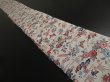 Photo1: 1H09z70 Japanese Kimono Crepe Silk  FABRIC Off-white Flowers, Butterfly 83.5" (1)