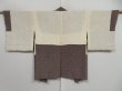 Photo6: 0928i06z480 Vintage Japanese Kimono Silk HAORI Dark purplish brown (6)