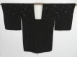 Photo7: 0827i09z640 Japanese Kimono Silk HAORI COAT One-piece dress Black (7)