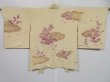 Photo2: 0702i09z600 Vintage Japanese Kimono Silk HAORI Light cream yellow Fog, Flowers (2)