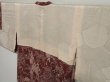 Photo8: 0812i06z560 Japanese Kimono Silk HAORI COAT Brown Grape (8)