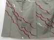 Photo4: 0811T08z1040 Vintage Japanese Kimono Silk OMESHI KOMON Gray Cloud (4)