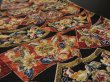 Photo2: 1Q09z50 Japanese Kimono Silk  FABRIC Black Flowers 78.7" (2)