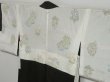 Photo8: 1030i03z570 Vintage Japanese Kimono Silk HAORI Black Pine tree (8)