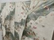 Photo2: 1529T09z940 Japanese Kimono Silk KOMON Off-white Butterfly (2)