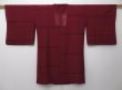 Photo1: 0902T08z320 Japanese Kimono Silk See through HAORI COAT  Burgundy (1)