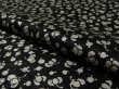 Photo4: 1P05z80 Japanese Kimono Silk  FABRIC Black Plum bud 62.2" (4)