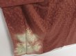 Photo3: 1213i01z650 Antique Japanese Kimono Silk IROTOMESODE Brown Flower (3)