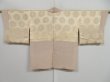 Photo9: 1029i02z560 Vintage Japanese Kimono Silk HAORI Smoky white Flowers (9)