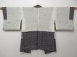 Photo6: 1206T06z460 Vintage Japanese Kimono Silk HAORI Black (6)