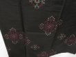 Photo3: 0601T05z550 Vintage Japanese Kimono Silk KOMON Black (3)