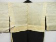 Photo10: 0728i08z510 Vintage Japanese Kimono Silk HAORI Black Scenery (10)