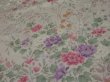 Photo2: 3L02z60 Japanese Kimono Silk  FABRIC Light ash pink Flowers 43.3" (2)