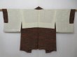 Photo6: 1614i01z550 Vintage Japanese Kimono Silk HAORI Orange-Brown (6)