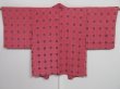 Photo1: 0806i03z560 Vintage Japanese Kimono Silk HAORI Pink (1)