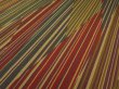 Photo2: 1F02z60 Japanese Kimono Silk  FABRIC Ochre, Dark red, Blue-Gray   39.4" (2)