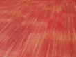 Photo3: 4C02z50 Japanese Kimono Silk  FABRIC Orange-Red   40.2" (3)