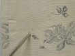 Photo6: 0604i02z620 Vintage Japanese Kimono Silk HAORI Light gray Flower (6)