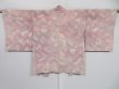 Photo1: 0730i09z500 Vintage Japanese Kimono Silk HAORI Ash pink Shading off (1)