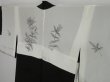 Photo8: 0830i07z600 Japanese Kimono Silk HAORI Black (8)