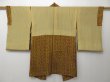 Photo8: 0802T03z400 Vintage Japanese Kimono Silk HAORI Ochre (8)