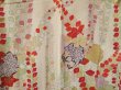 Photo5: 0614N08z740 Vintage Japanese Kimono Silk Girl's FURISODE Off-white Wisteria (5)