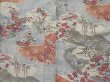 Photo5: 1215T09z870 Japanese Kimono Silk KOMON Off-white Flowers (5)