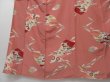 Photo4: 0728T05z730 Vintage Japanese Kimono Silk KOMON Pink Flowers (4)