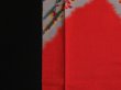 Photo3: 3L07z20 Vintage Japanese Kimono Silk MEISEN FABRIC Orangered Plum branch 52" (3)