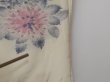 Photo8: 1613i04z570 Vintage Japanese Kimono Silk HAORI Off-white Flower (8)